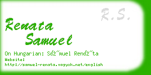 renata samuel business card